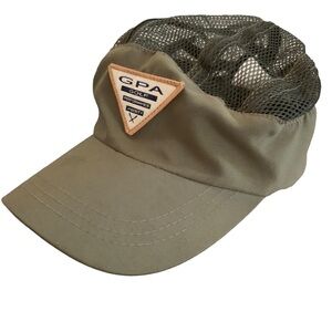 Ventilated Golf Hat Army Green Mesh Adjustable Strapback Cap Vintage